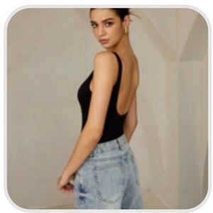 Commence open back body suit